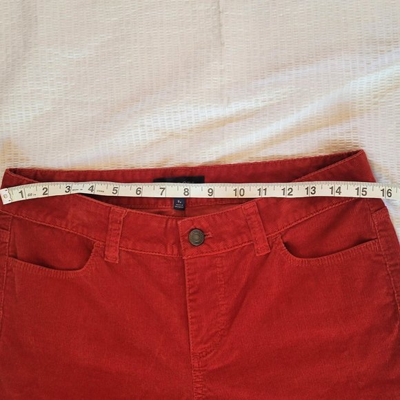 Talbots Red Corduroy Style Red Pants - Picture 7 of 11